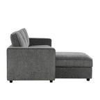 Dusklia - Soho Left Hand Storage Chaise Sofa - Grey