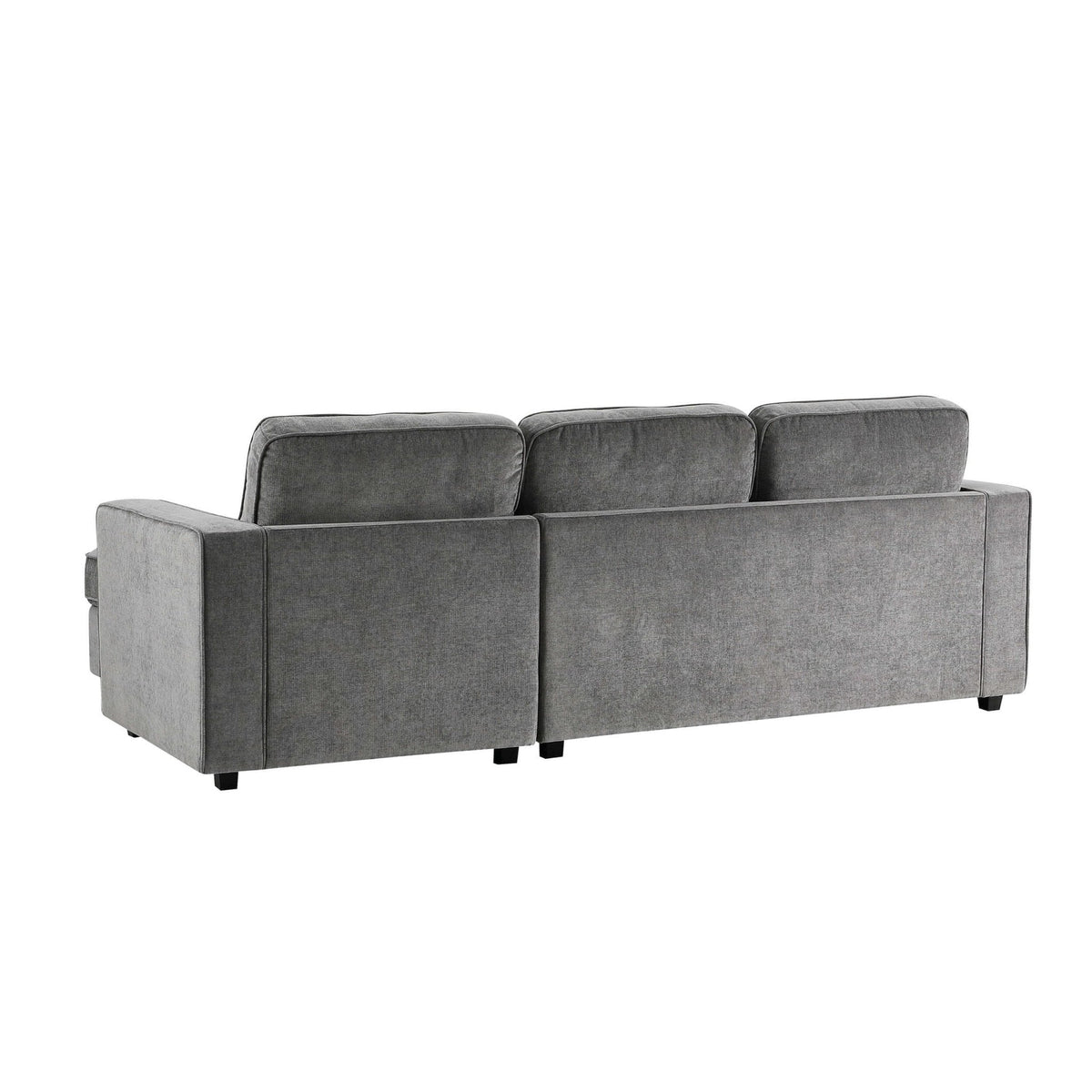 Dusklia - Soho Left Hand Storage Chaise Sofa - Grey