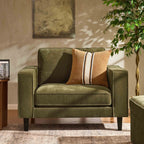 Dusklia - Soho Loveseat - Chenille Olive