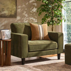 Dusklia - Soho Loveseat - Chenille Olive
