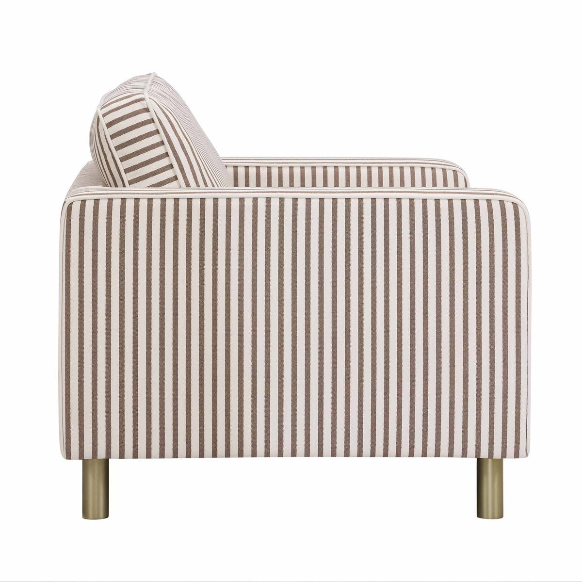 Dusklia - Soho Loveseat - Chocolate Stripe