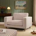 Dusklia - Soho Loveseat - Chocolate Stripe