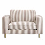 Dusklia - Soho Loveseat - Chocolate Stripe
