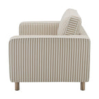 Dusklia - Soho Loveseat - Sand Stripe