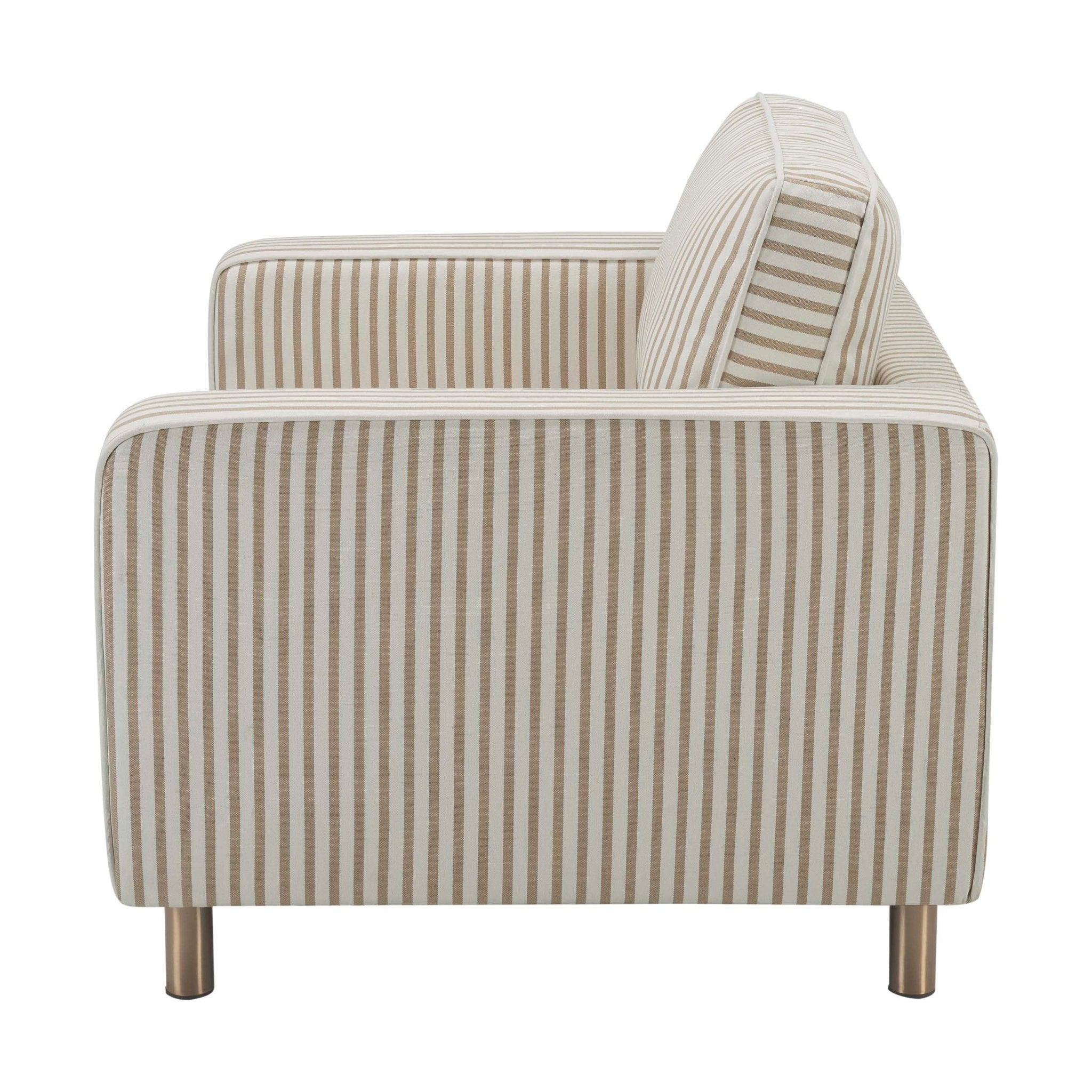 Dusklia - Soho Loveseat - Sand Stripe