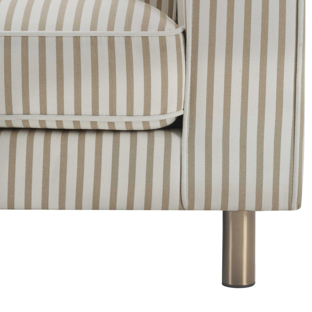 Dusklia - Soho Loveseat - Sand Stripe