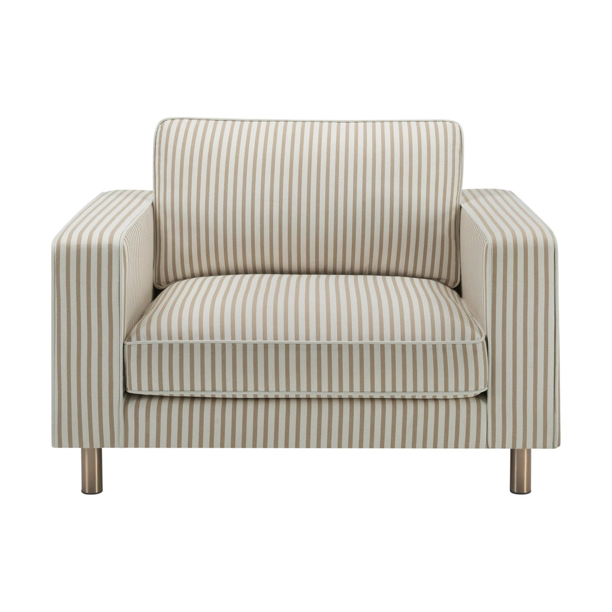 Dusklia - Soho Loveseat - Sand Stripe