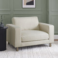 Dusklia - Soho Loveseat - Sand Stripe