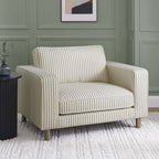 Dusklia - Soho Loveseat - Sand Stripe