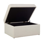 Dusklia - Soho Ottoman Storage Pouffe - Beige