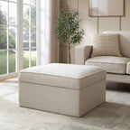 Dusklia - Soho Ottoman Storage Pouffe - Beige