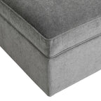 Dusklia - Soho Ottoman Storage Pouffe - Grey