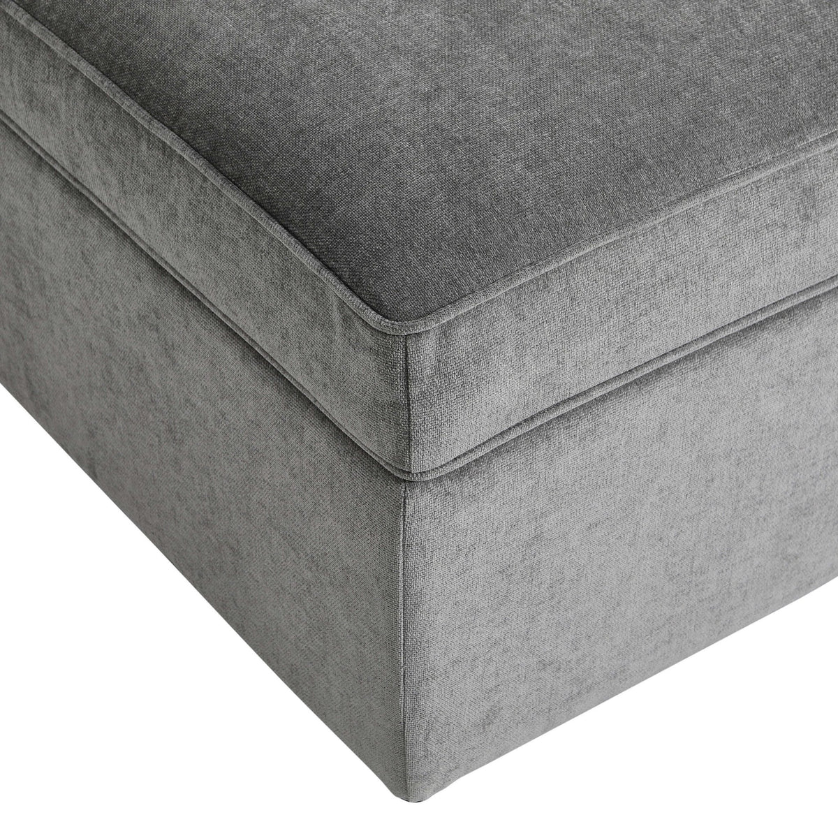 Dusklia - Soho Ottoman Storage Pouffe - Grey