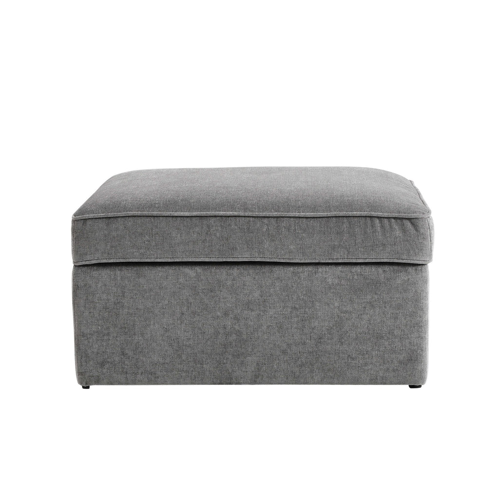 Dusklia - Soho Ottoman Storage Pouffe - Grey