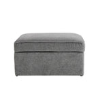 Dusklia - Soho Ottoman Storage Pouffe - Grey