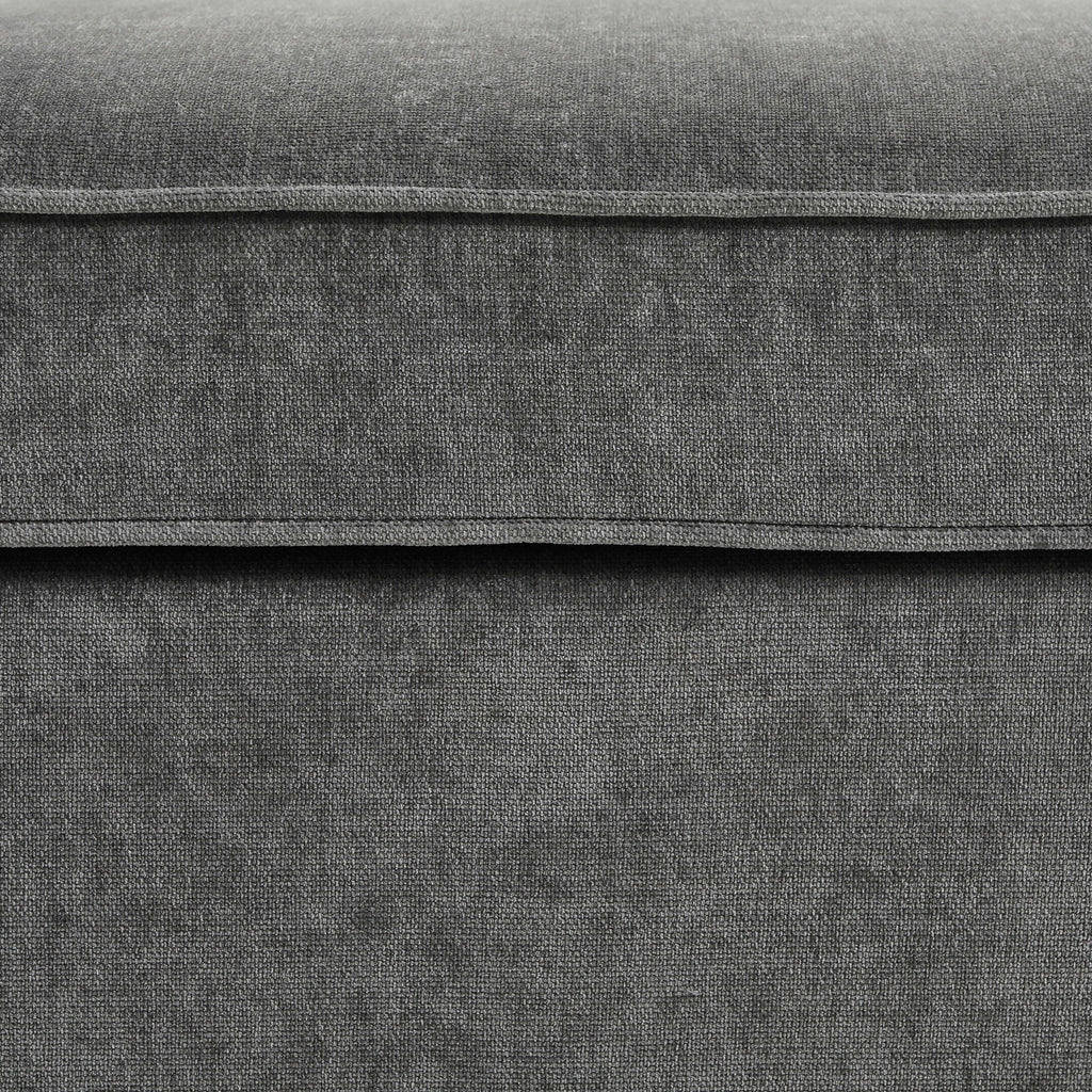 Dusklia - Soho Ottoman Storage Pouffe - Grey
