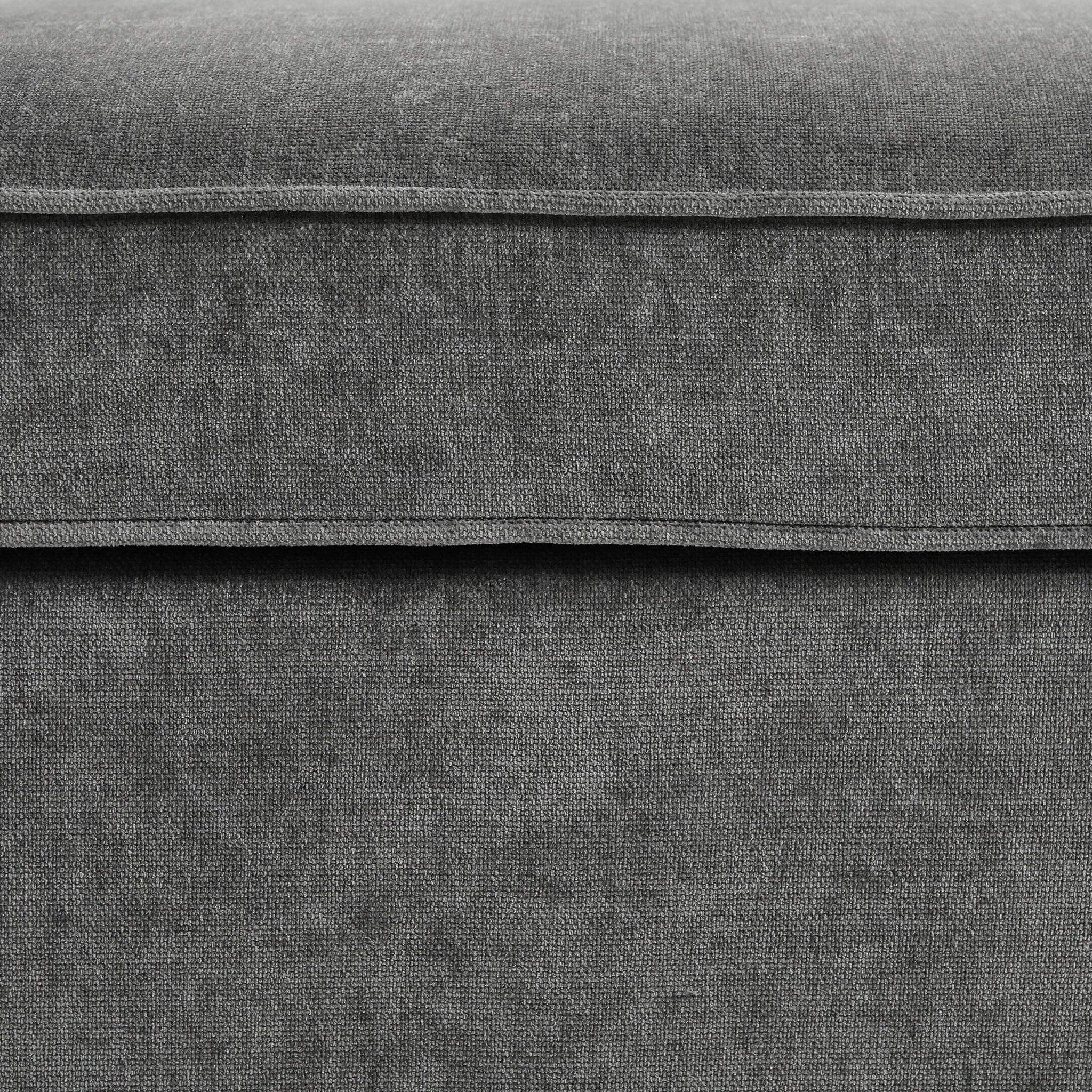 Dusklia - Soho Ottoman Storage Pouffe - Grey