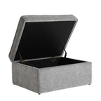 Dusklia - Soho Ottoman Storage Pouffe - Grey