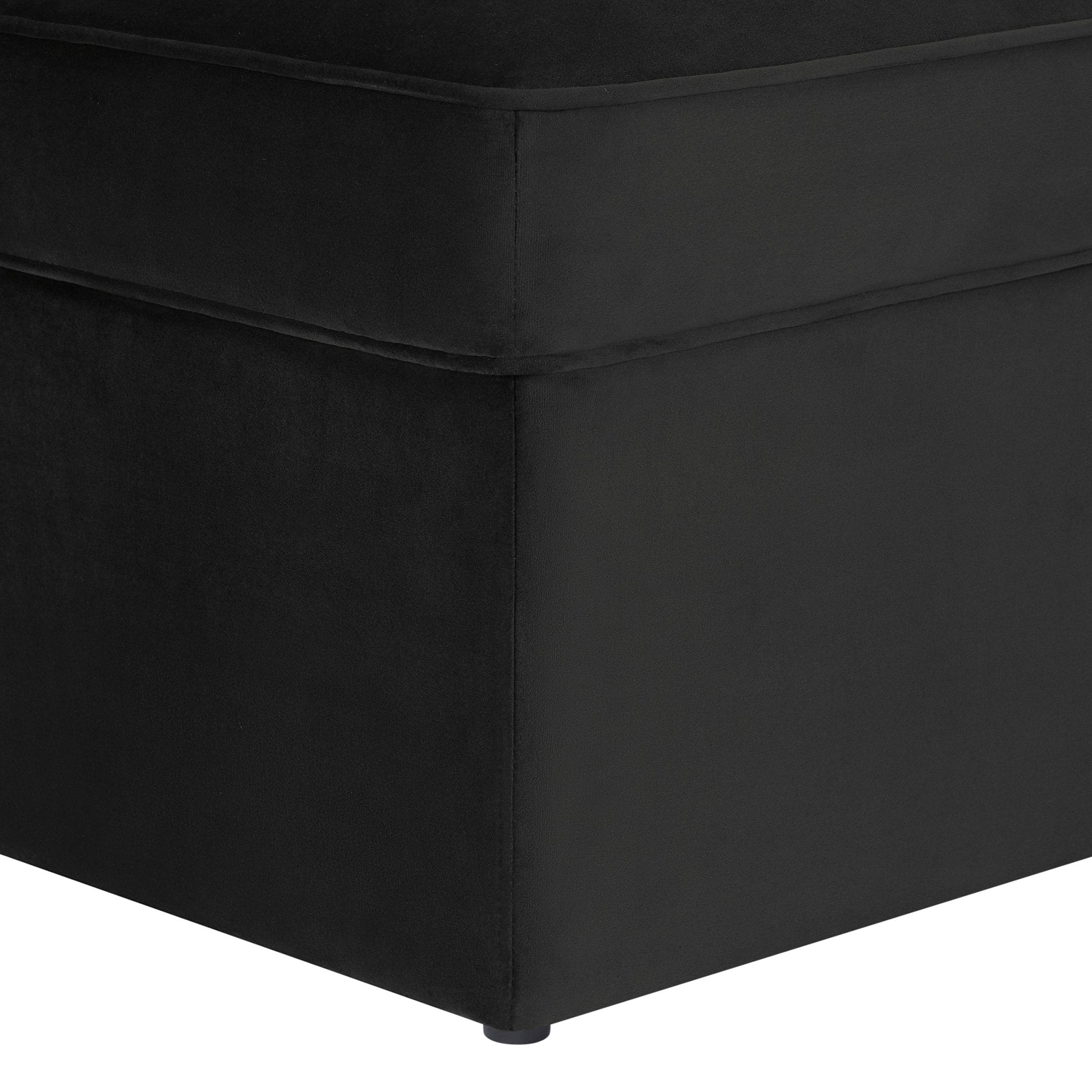 Dusklia - Soho Ottoman Storage Pouffe - Ink