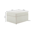 Dusklia - Soho Ottoman Storage Pouffe - Ink