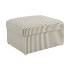 Dusklia - Soho Ottoman Storage Pouffe - Sand Stripe