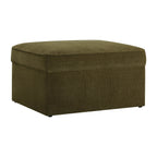 Dusklia - Soho Ottoman Storage Pouffe - Chenille Olive