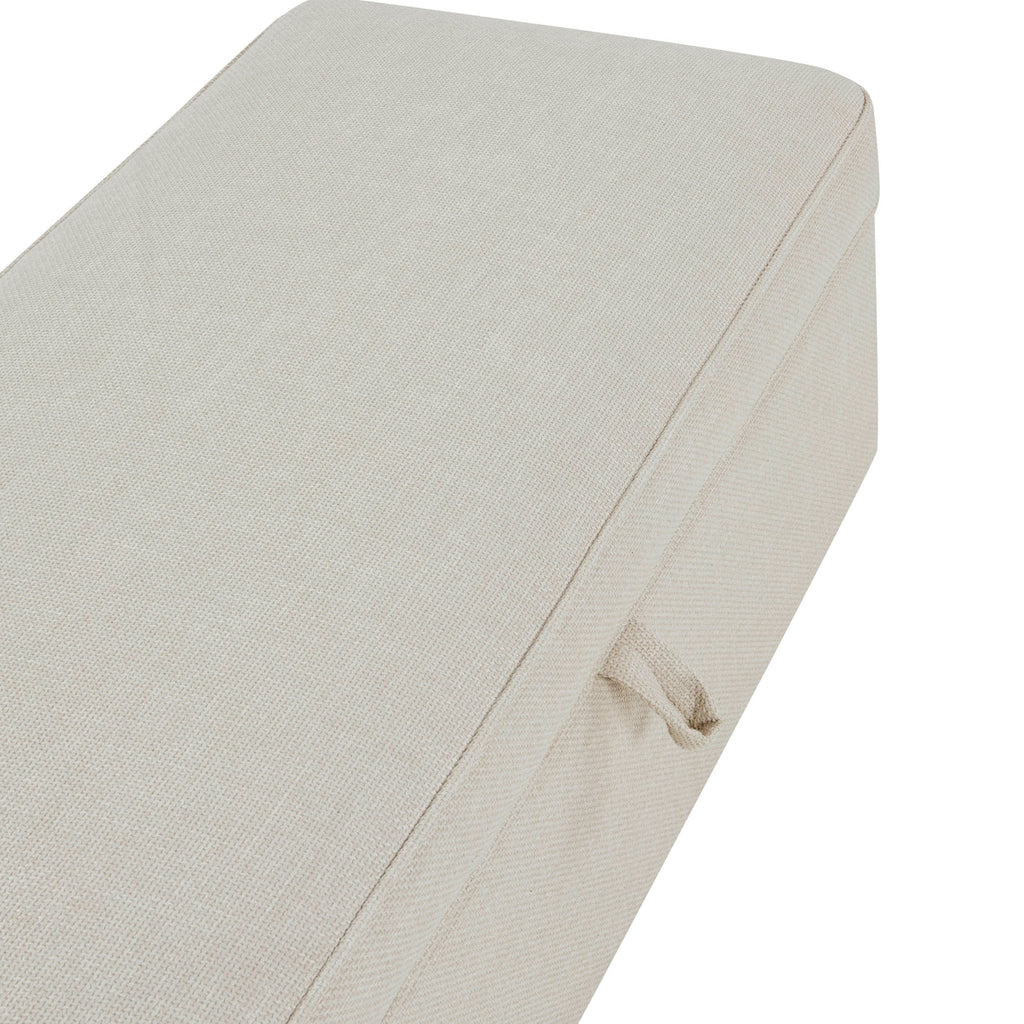Dusklia - Soho Rectangle Ottoman Storage - Beige