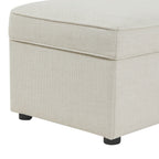 Dusklia - Soho Rectangle Ottoman Storage - Beige