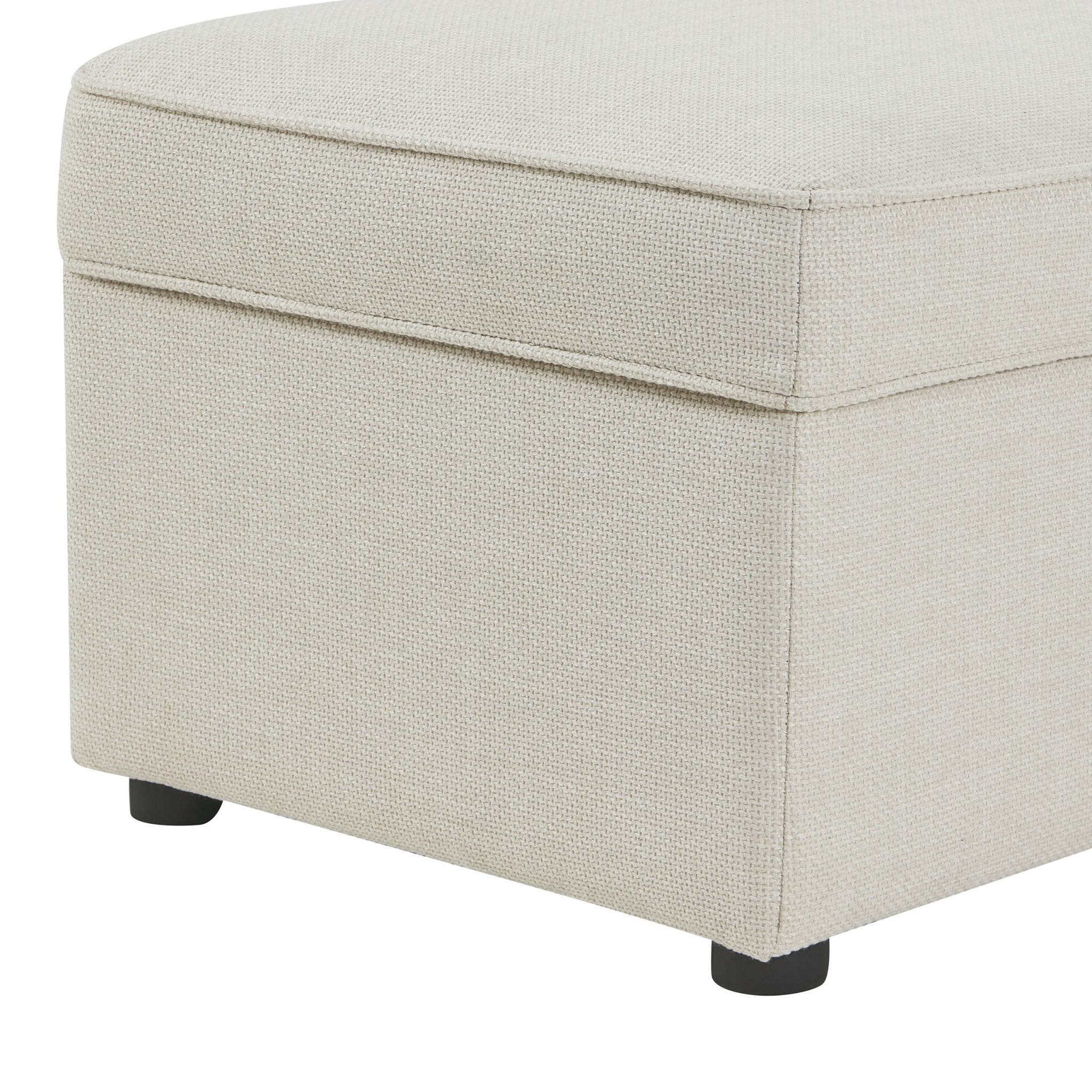 Dusklia - Soho Rectangle Ottoman Storage - Beige