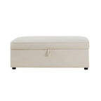 Dusklia - Soho Rectangle Ottoman Storage - Beige