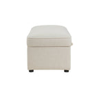 Dusklia - Soho Rectangle Ottoman Storage - Beige