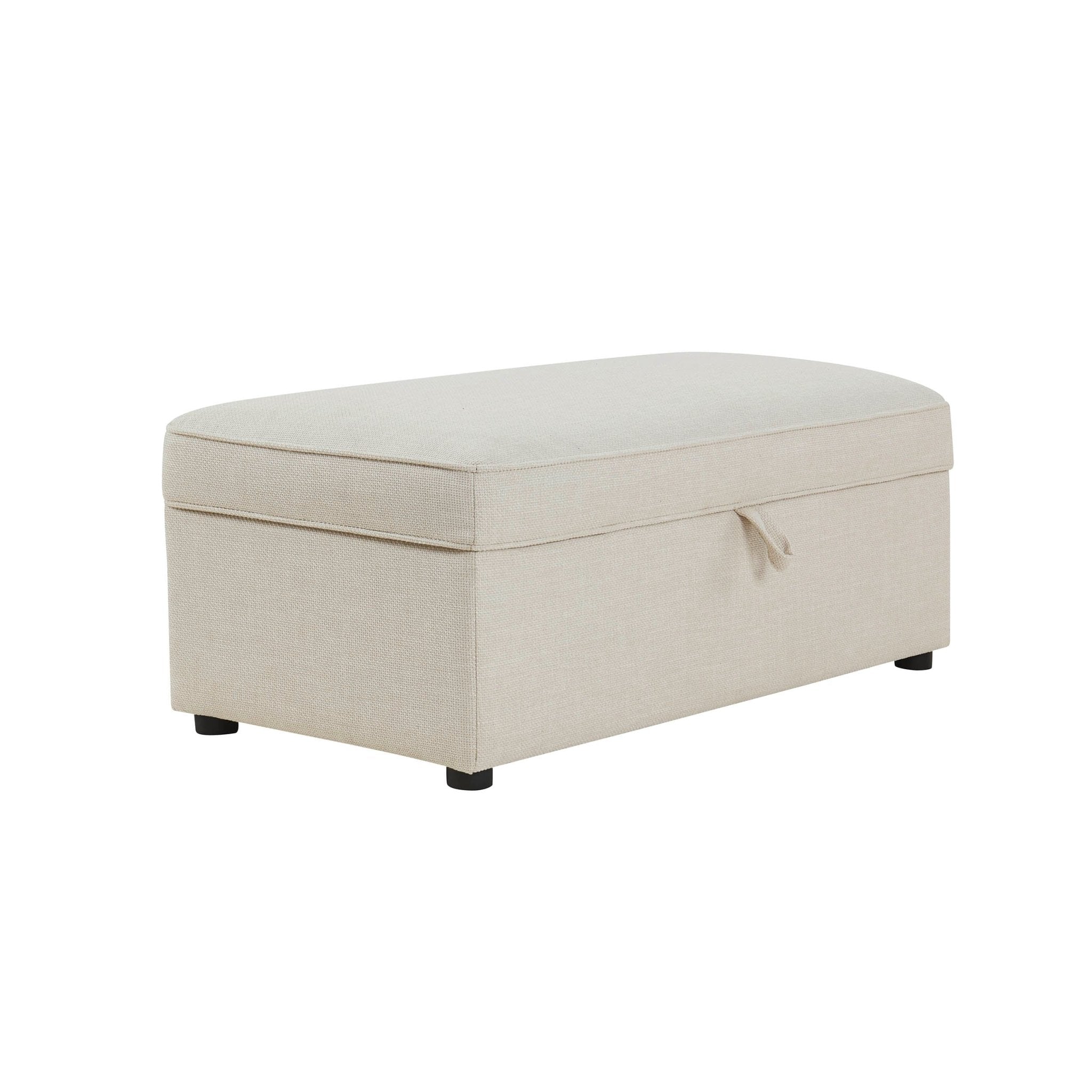 Dusklia - Soho Rectangle Ottoman Storage - Beige