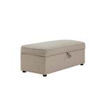 Dusklia - Soho Rectangle Ottoman Storage - Oatmeal