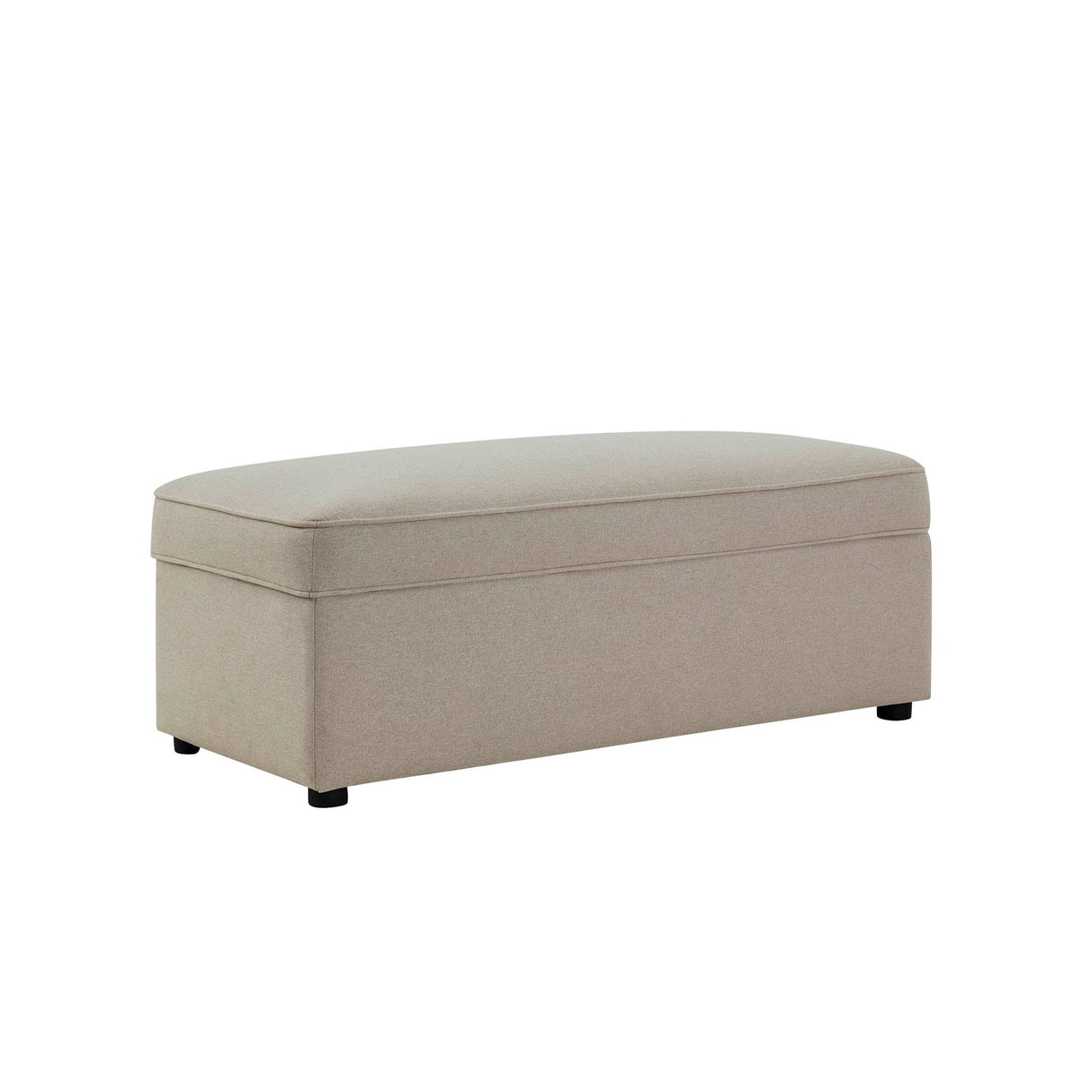 Dusklia - Soho Rectangle Ottoman Storage - Oatmeal