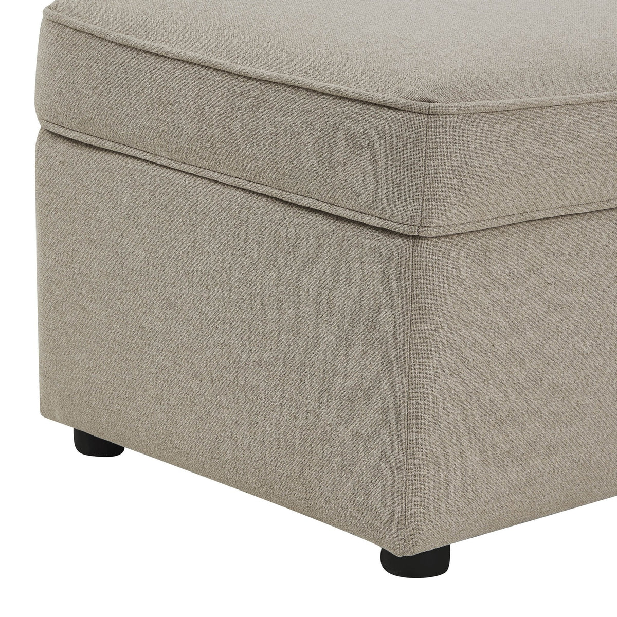 Dusklia - Soho Rectangle Ottoman Storage - Oatmeal