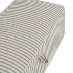 Dusklia - Soho Rectangle Ottoman Storage - Sand Stripe