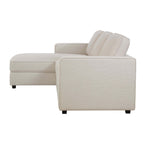 Dusklia - Soho Left Hand Storage Chaise Sofa - Beige