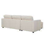 Dusklia - Soho Left Hand Storage Chaise Sofa - Beige