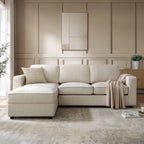 Dusklia - Soho Left Hand Storage Chaise Sofa - Beige