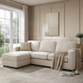 Dusklia - Soho Left Hand Storage Chaise Sofa - Beige