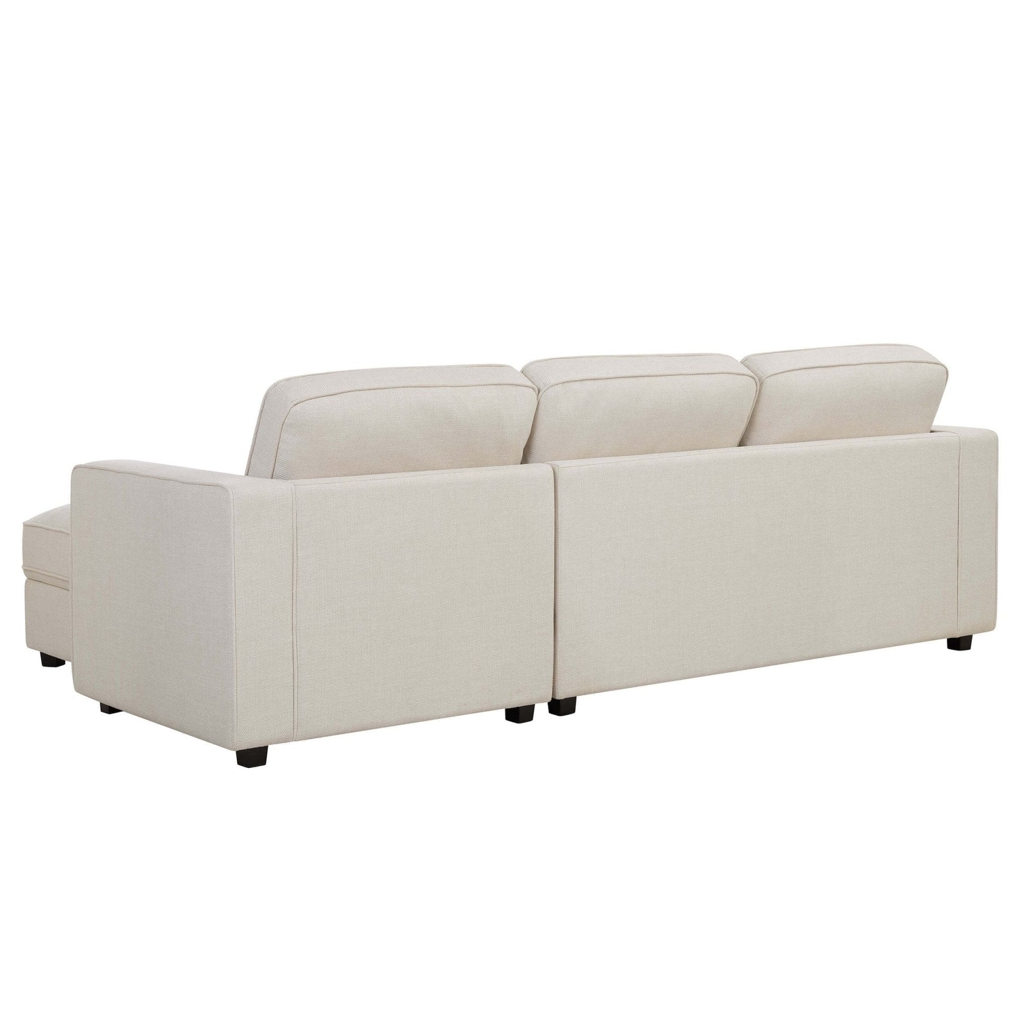 Dusklia - Soho Right Hand Storage Chaise Sofa - Beige