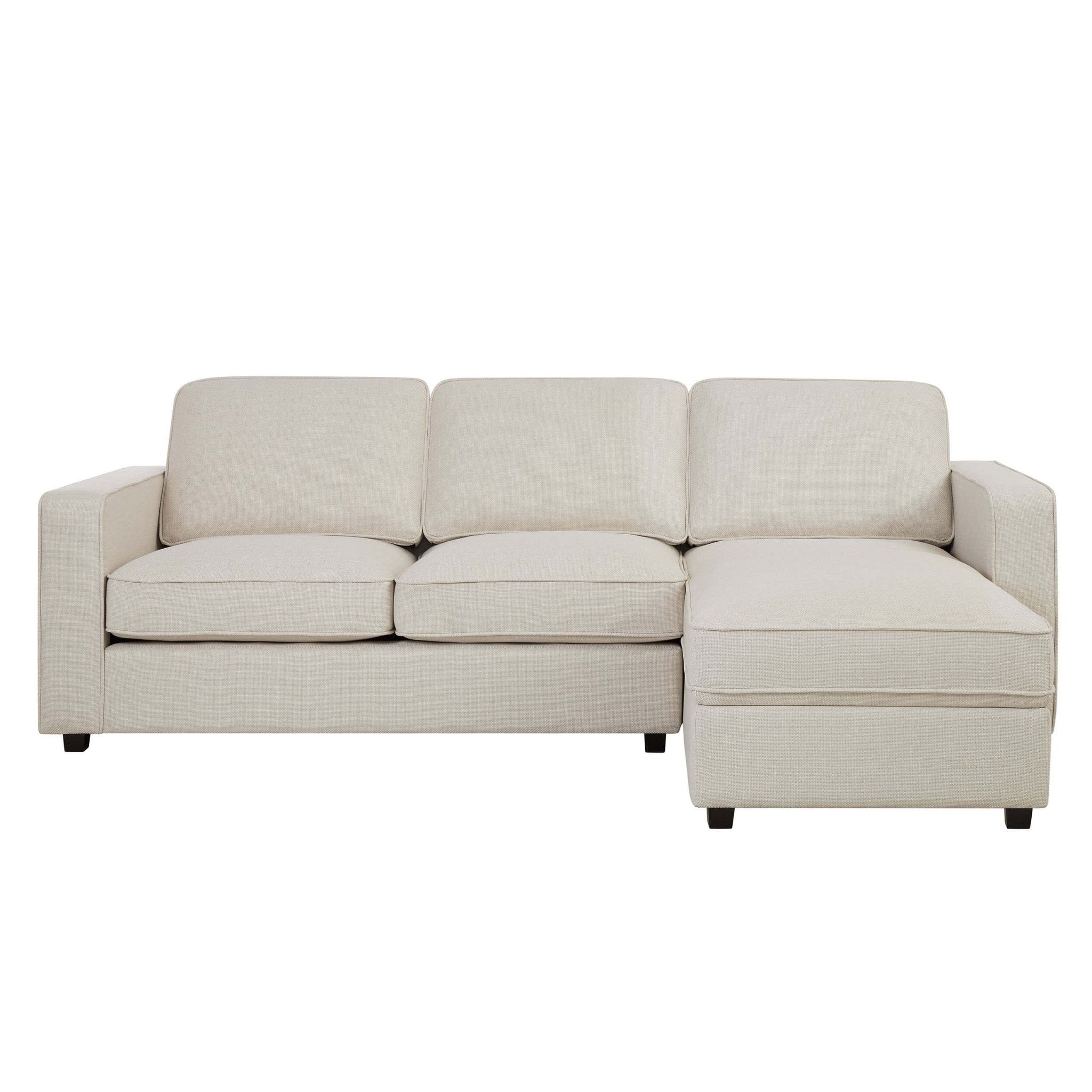 Dusklia - Soho Right Hand Storage Chaise Sofa - Beige