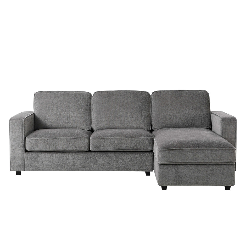 Dusklia - Soho Right Hand Storage Chaise Sofa - Grey