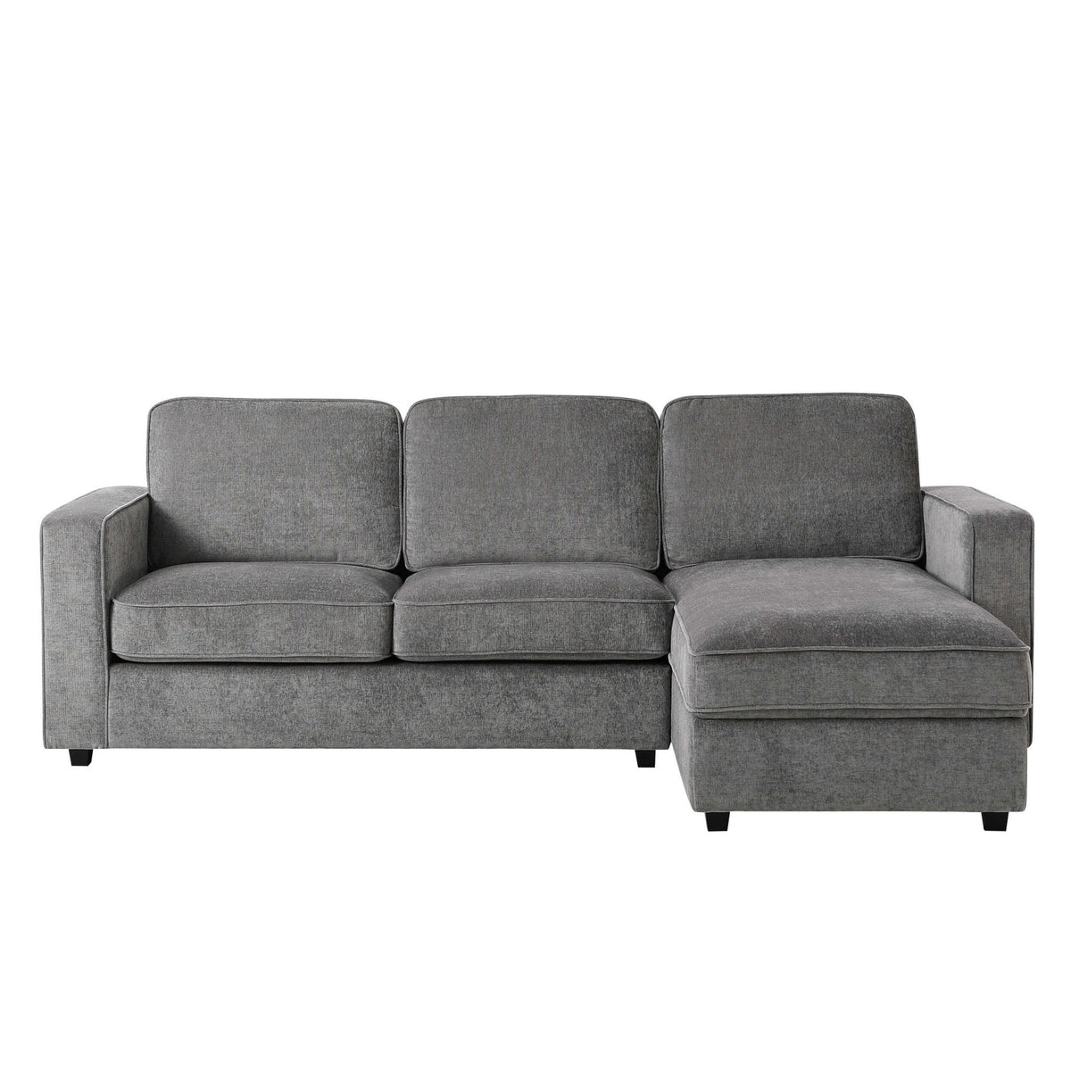 Dusklia - Soho Right Hand Storage Chaise Sofa - Grey