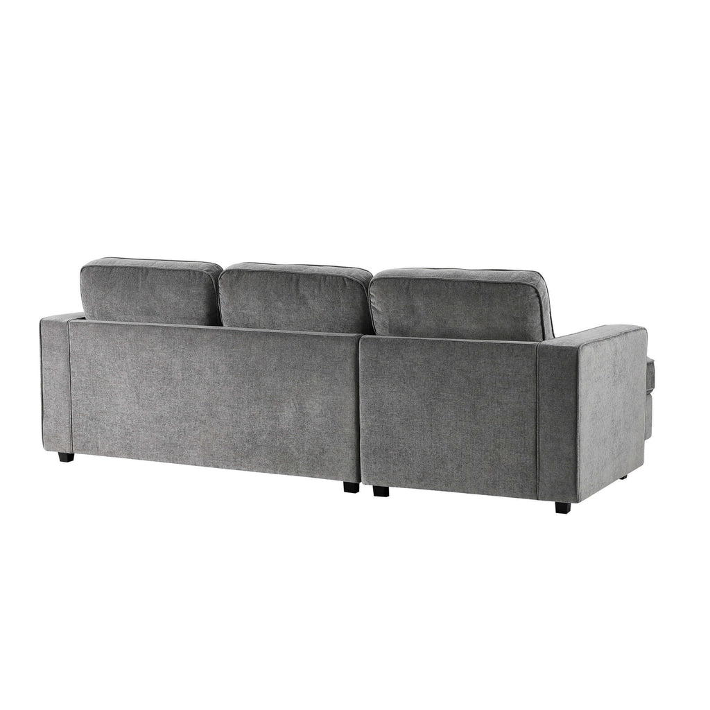 Dusklia - Soho Right Hand Storage Chaise Sofa - Grey