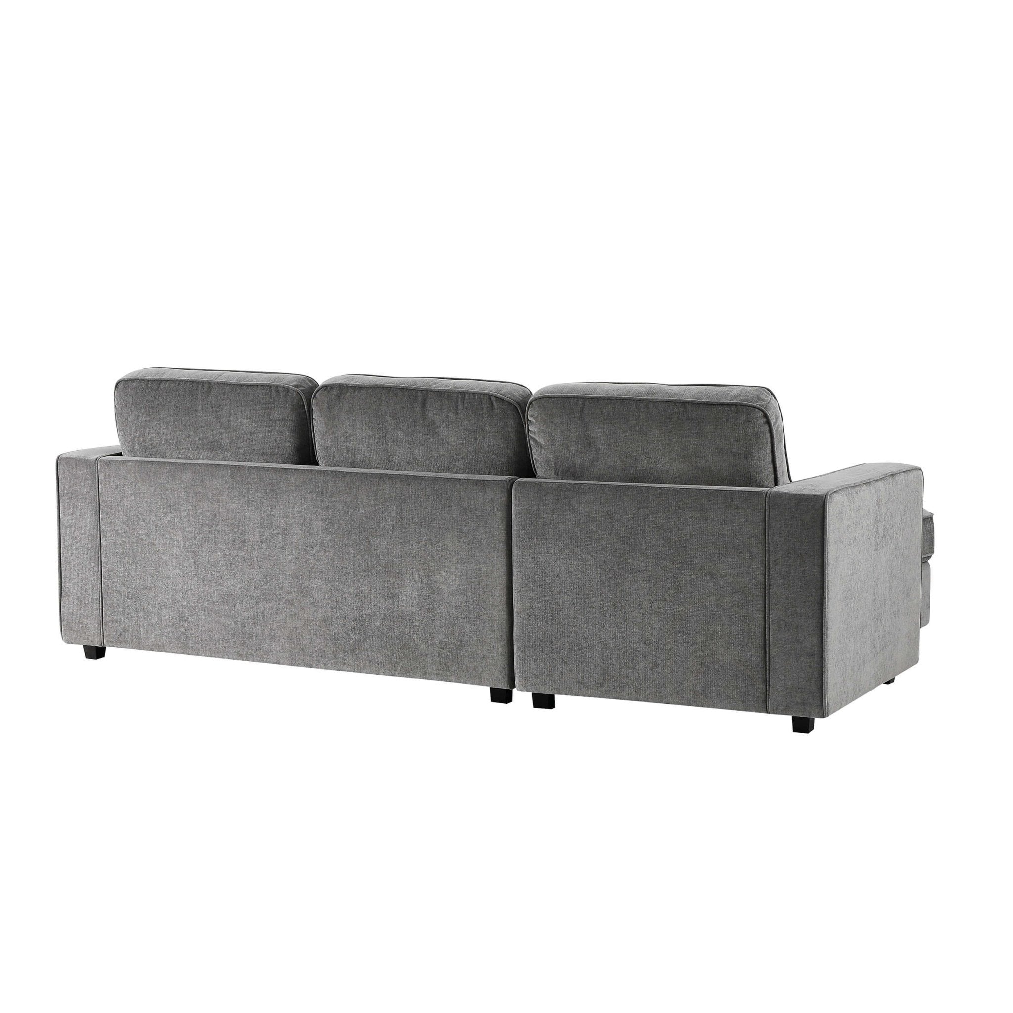 Dusklia - Soho Right Hand Storage Chaise Sofa - Grey