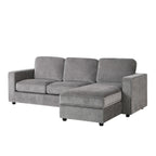 Dusklia - Soho Right Hand Storage Chaise Sofa - Grey