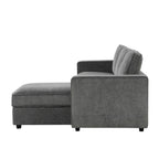Dusklia - Soho Right Hand Storage Chaise Sofa - Grey