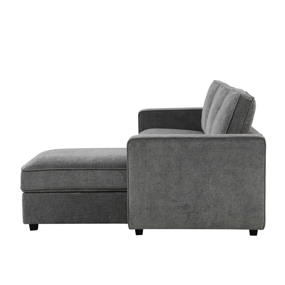 Dusklia - Soho Right Hand Storage Chaise Sofa - Grey