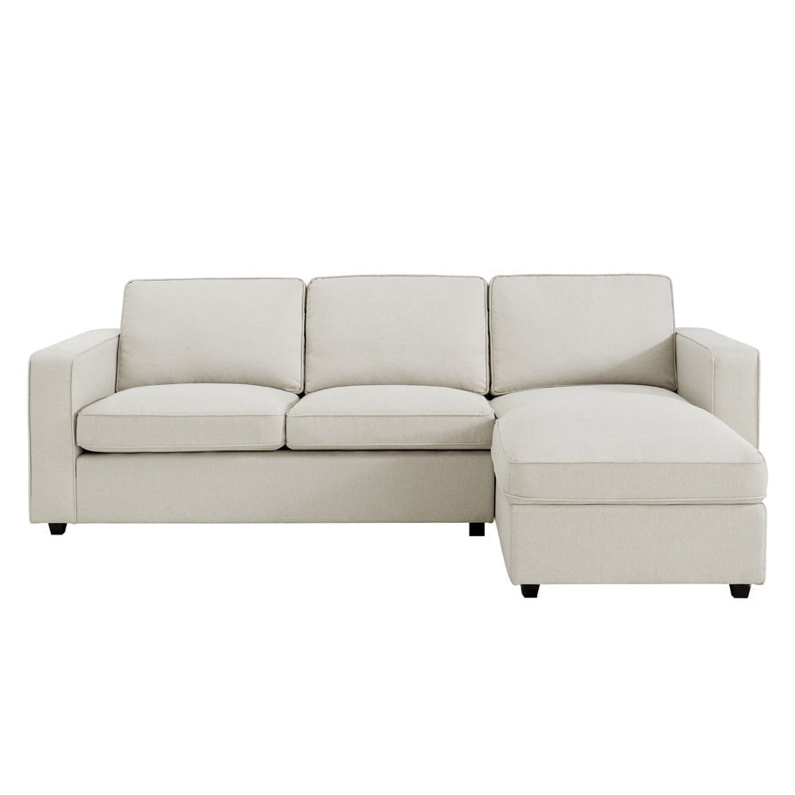 Dusklia - Soho Right Hand Storage Chaise Sofa - Natural